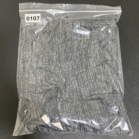 Knit Heathered Black Mini Summer Dress Comfy - Picture 5 of 5